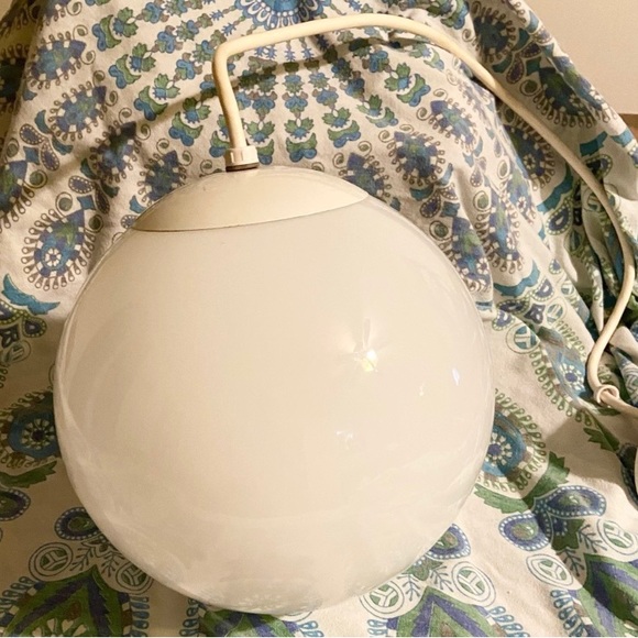 Retro vintage globe hanging light fixture from the sixties boho hippie - Picture 9 of 9